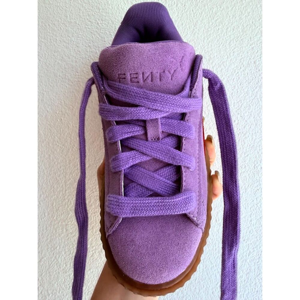 Puma x Fenty by Rihanna Creeper Phatty Lavender Purple & Cherry Red size 6 NWB - Picture 12 of 16